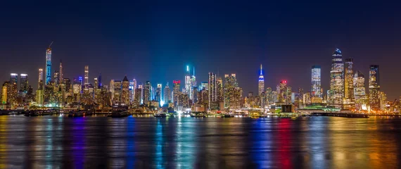 Muurstickers New York City Manhattan midtown gebouwen skyline © blvdone
