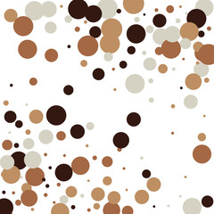 Festive color round confetti background. Square frame confetti texture for holiday, postcard, poster, website, carnivals, birthday and children's parties. Cover confetti mock-up. Wedding card layout