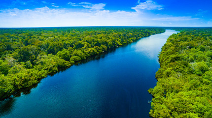 Amazone rivier in Brazilië