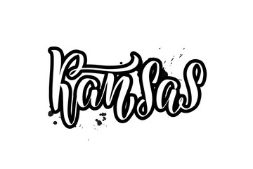  Vector calligraphy illustration isolated on white background.