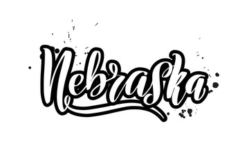  Vector calligraphy illustration isolated on white background.