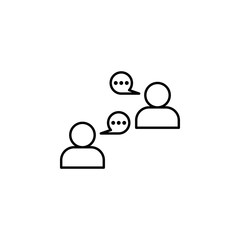 Conversation, communication icon. Element of communication thin line icon