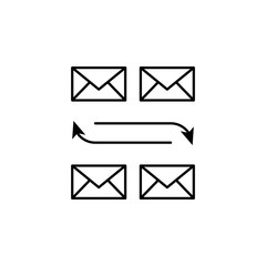 Email, communication icon. Element of communication thin line icon