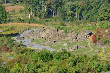 Devils Den at the Battle of Gettsyburg.