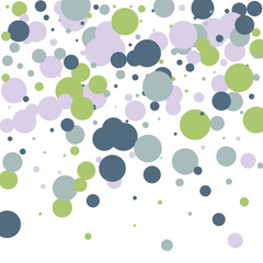 Festive color round confetti background. Square frame confetti texture for holiday, postcard, poster, website, carnivals, birthday and children's parties. Cover confetti mock-up. Wedding card layout