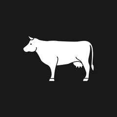 Cow icon. High quality symbol of animal for web design