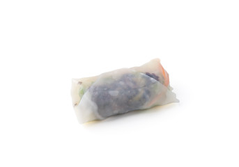 vietnam roll food on isolated white background