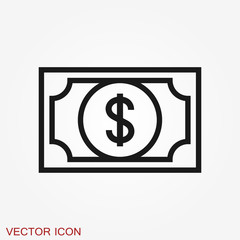 Money Currency Icon design template. Vector EPS