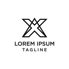 Obraz premium initial letter logo XA, AX logo template