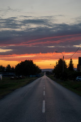 Road to the sunset