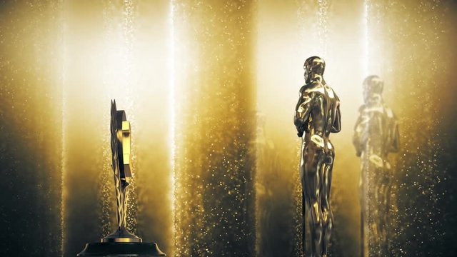 Award trophy with  space to nominate the title text