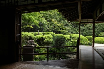 詩仙堂の日本庭園