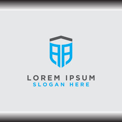 logo design for companies, Inspiration from the initial letters of the AA logo icon. - Vector