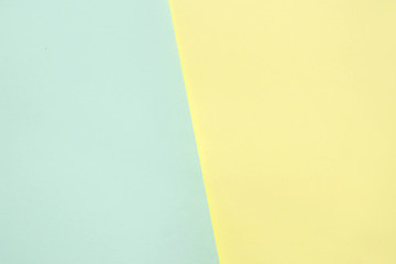Blue and yellow pastel paper color background