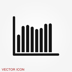 Graph and Diagram icon. Analytics and business symbols.