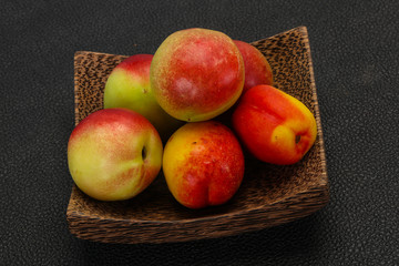 Sweet tasty fresh ripe apricots