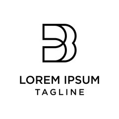 initial letter logo BB logo template
