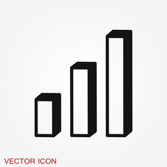Graph and Diagram icon. Analytics and business symbols.