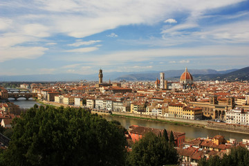 Fototapeta na wymiar Medieval city of Florence, Italy