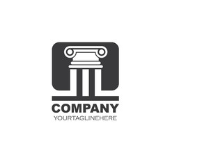 pillar Logo vector Template illustration