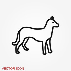 Dog icon. Vector element for your design