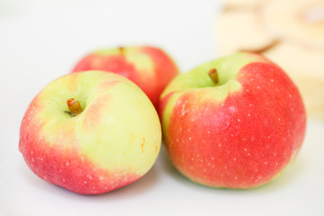 Red apple close up -Image