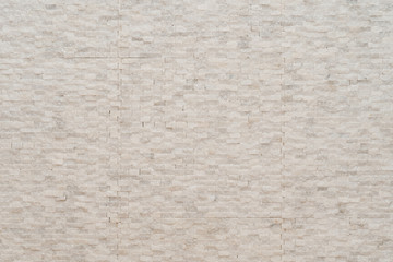 White modern decorative natural stone for inside. Panel wall small marble brick background texture, decorative pattern quartz stone mosaic. interior decoration of the room
