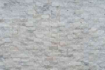 White modern decorative natural stone for inside. Panel wall small marble brick background texture, decorative pattern quartz stone mosaic. interior decoration of the room