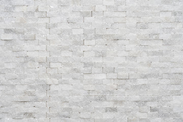 White modern decorative natural stone for inside. Panel wall small marble brick background texture, decorative pattern quartz stone mosaic. interior decoration of the room
