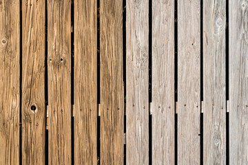 Brown wood planks background forming a pattern