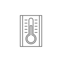 Thermometer icon. Element of swimming poll thin line icon