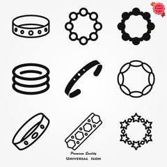 Bracelet icon. Jewelry Icon. Premium quality graphic design.