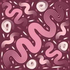 Bright pattern of colorful brush strokes. Vector illustration of abstract urban background.