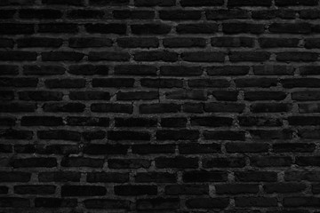 Black brick wall texture for background.
