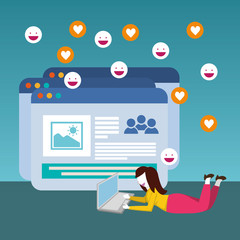 Database digital design. vector illustration