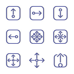 Arrow icon set 4 include arrow,interface,esential,web