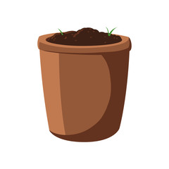patch of houseplant in pot