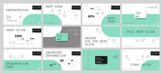 Presentation template design