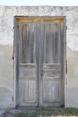 old wooden door