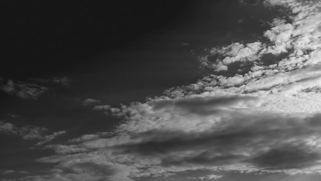 Black and white clouds, background