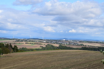 weite Eifellandschaft im September 2019