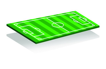 football pitch 3D green grass graphic background wallpaper vertor illustration