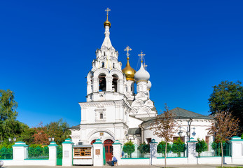 Fototapeta na wymiar Traditional Russian church at day time