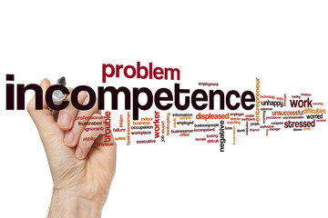 Incompetence word cloud