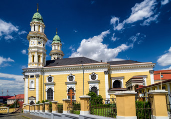 Holy cross cathedral in Uzhhorod, Ukraine
