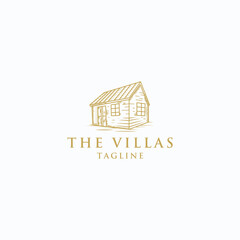 The Villas Logo Design Template. 