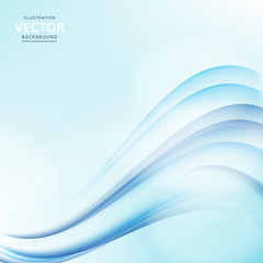Beautiful and simple blue bright background vector illustration