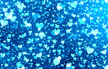 decorative colored love hearts confetti 