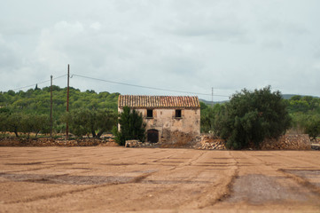 abandoned farmhouse in the fields of Catalonia