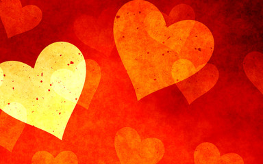 decorative colored love hearts confetti 